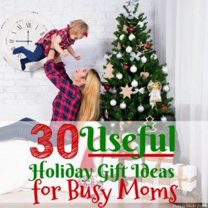 You will find at least one (or many) items on this list that you or the busy mom in your life will love. Here are 30 useful holiday gift ideas for busy moms!