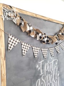 This Fall Banner and Fall home decor is so easy to make and you can find supplies at the dollar store. I love her free printbales, including this buffalo plaid banner!